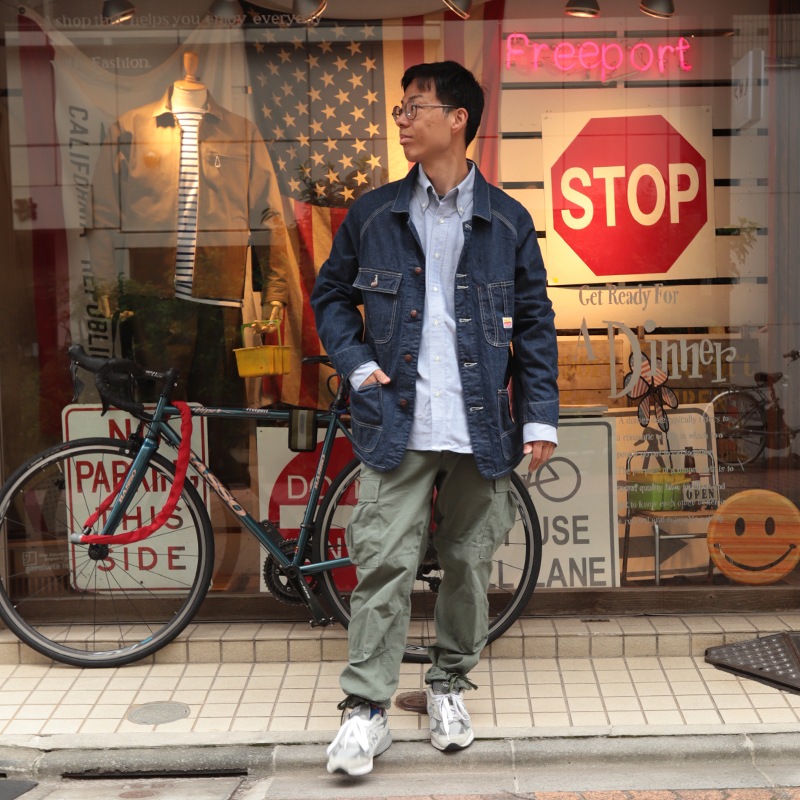 WORKERS/���������CAT DAY Coverall, 9.5 oz Indigo Denim