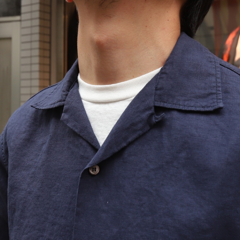 WORKERS/������� Open Collar Shirt