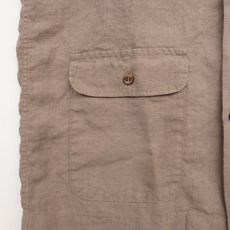 WORKERS/������� Open Collar Shirt