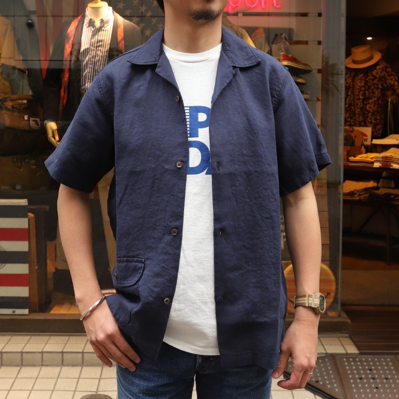 WORKERS/������� Open Collar Shirt