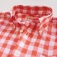 SOUTIENCOL/���ƥ����󥳥� RE MAKE POLO-H CANCLINI OrangeBlockCheck