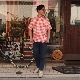 SOUTIENCOL/���ƥ����󥳥� RE MAKE POLO-H CANCLINI OrangeBlockCheck