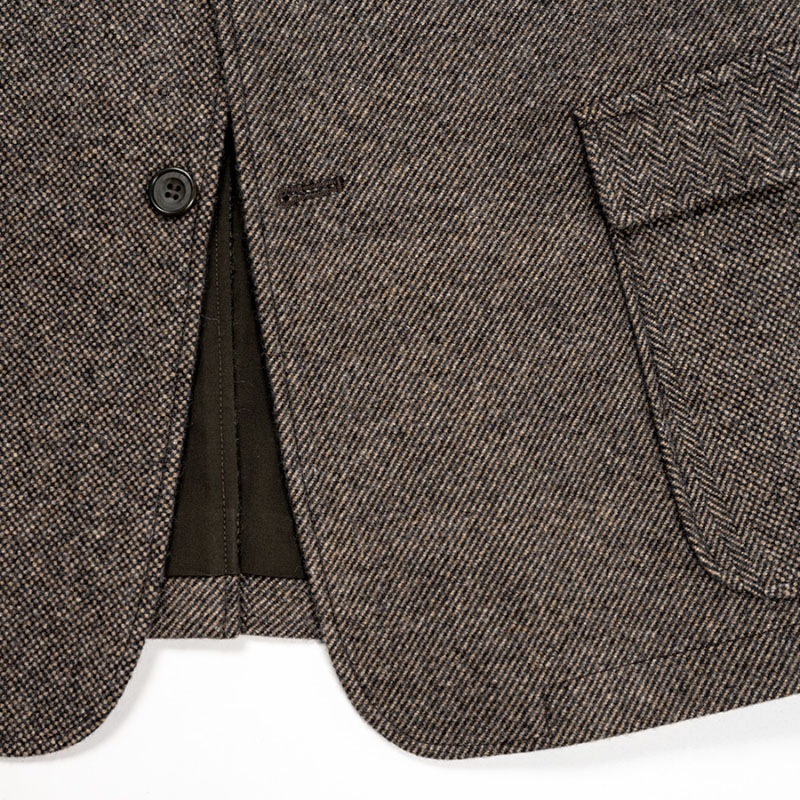 WORKERS Maple Leaf Jacket Brown Psttern Tweed/����������ᥤ�ץ�꡼�ե��㥱�å�