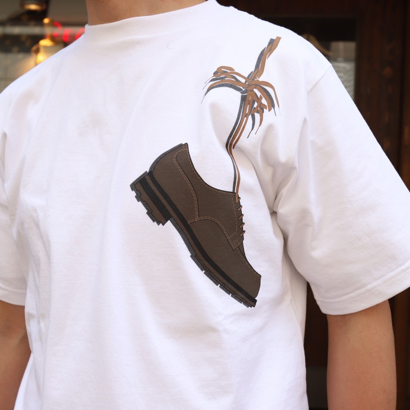 WORKERS/�������  3PLY SHOE PRINT TEE REGULAR FIT �쥮��顼�ե��å�