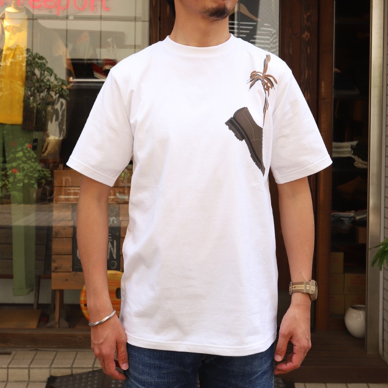 WORKERS/�������  3PLY SHOE PRINT TEE REGULAR FIT �쥮��顼�ե��å�