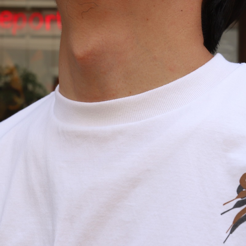 WORKERS/�������  3PLY SHOE PRINT TEE REGULAR FIT �쥮��顼�ե��å�