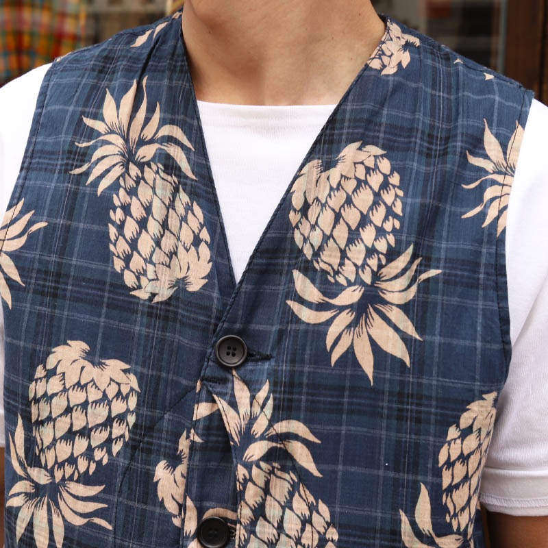 WORKERS/������� Cruiser Vest PinnappleIndigoMadras