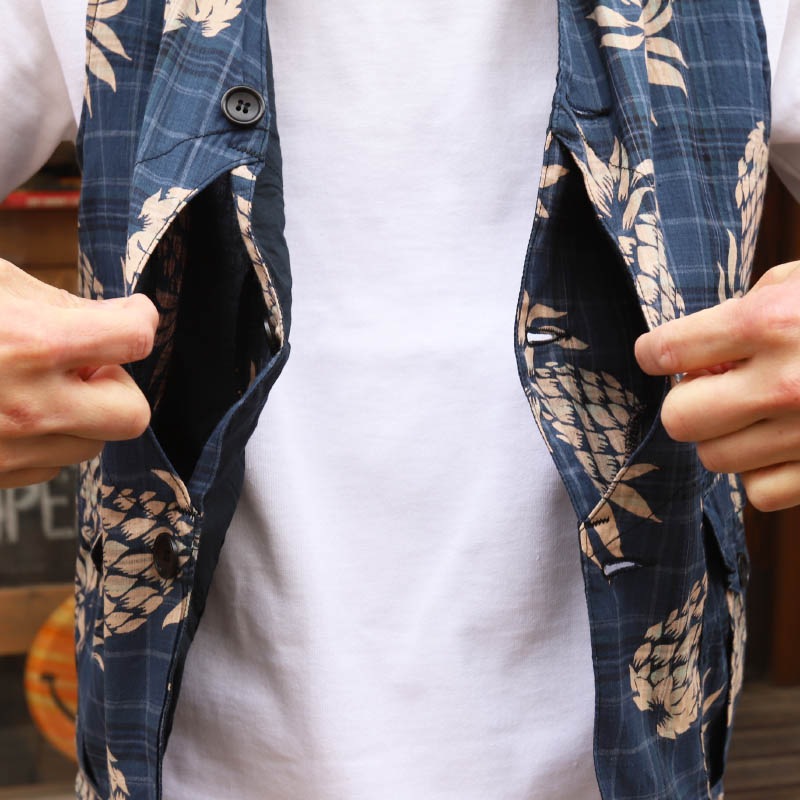 WORKERS/������� Cruiser Vest PinnappleIndigoMadras