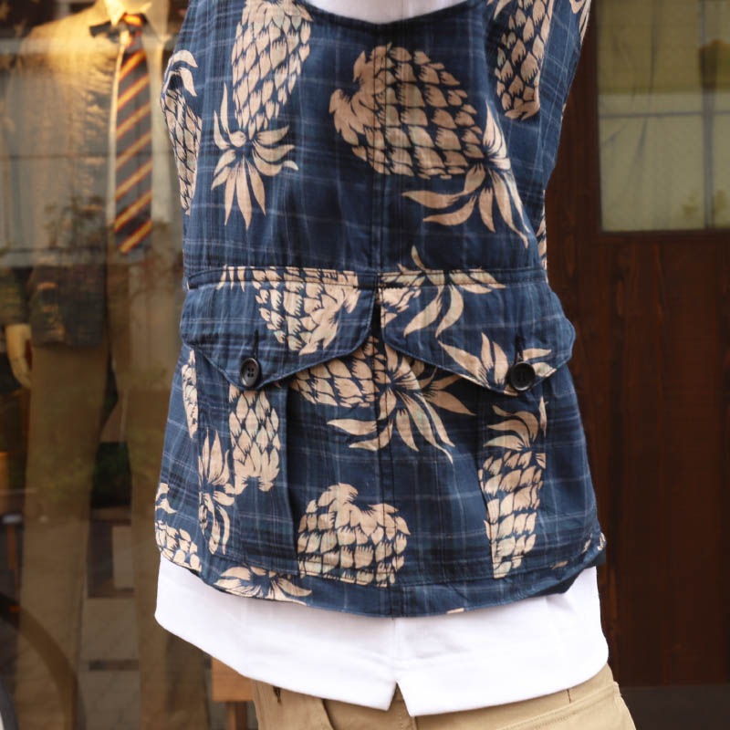 WORKERS/������� Cruiser Vest PinnappleIndigoMadras