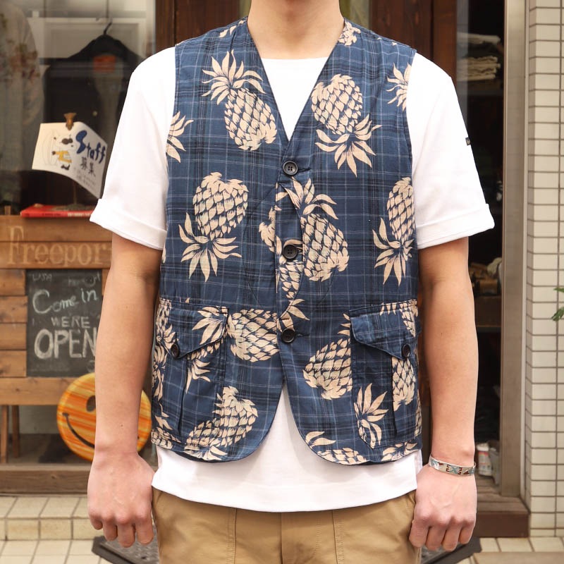 WORKERS/������� Cruiser Vest PinnappleIndigoMadras
