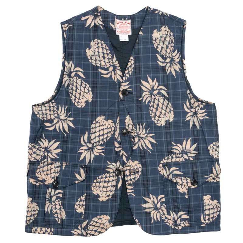 WORKERS/ワーカーズ Cruiser Vest PinnappleIndigoMadrasの通販