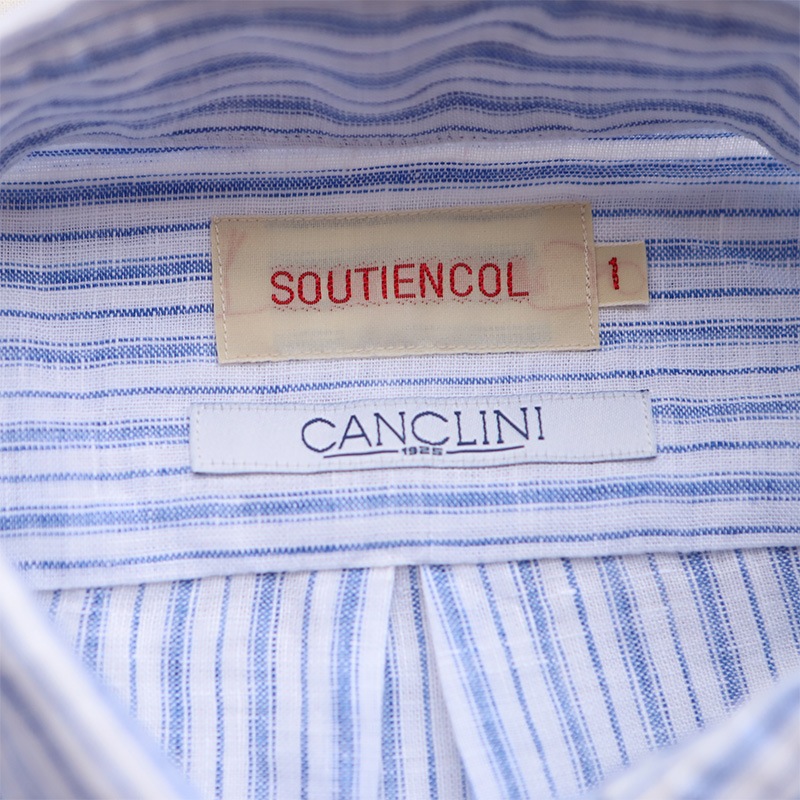 SOUTIENCOL/���ƥ����󥳥� SanFrancisco2014 Canclini  Linen Stripe �ܥ�������󥷥��