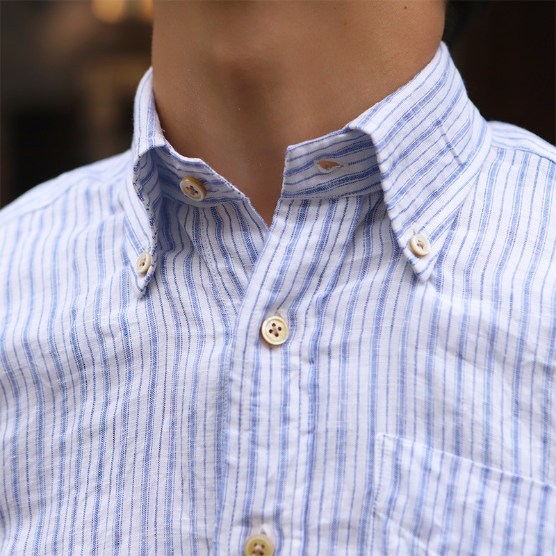 SOUTIENCOL/���ƥ����󥳥� SanFrancisco2014 Canclini  Linen Stripe �ܥ�������󥷥��