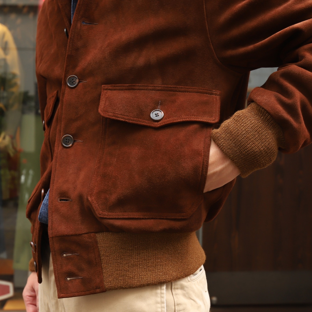 GB Sports/�����ӡ����ݡ��� Driving Jacket  Goat Suede Brown