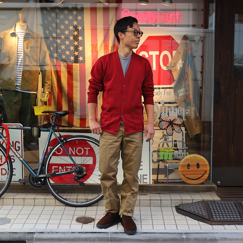 WORKERS/������� CottonCardiganSweater