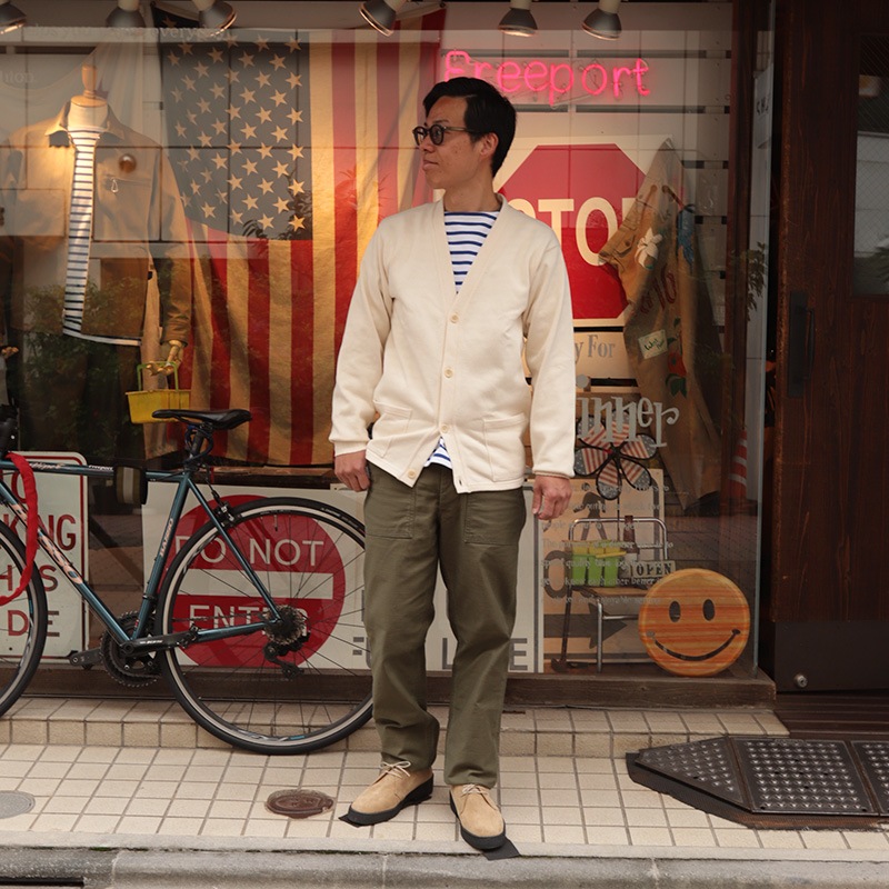 WORKERS/������� CottonCardiganSweater