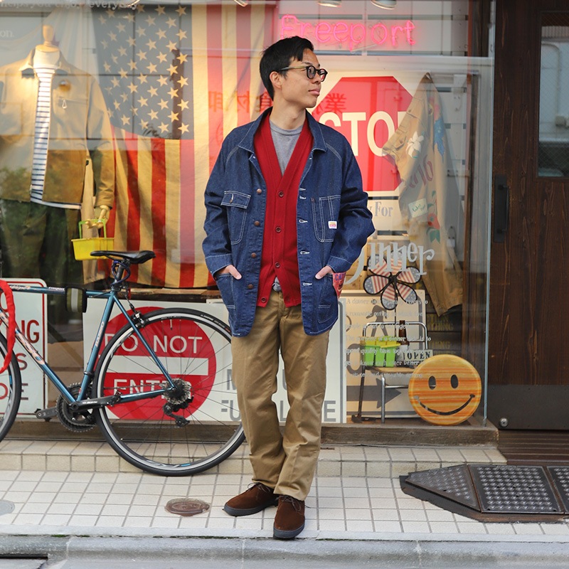 WORKERS/������� CottonCardiganSweater