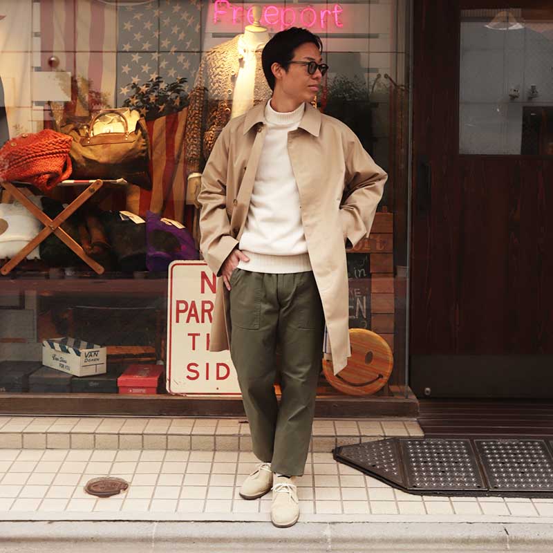 WORKERS/�������  Gabardine Bal CollarCoat