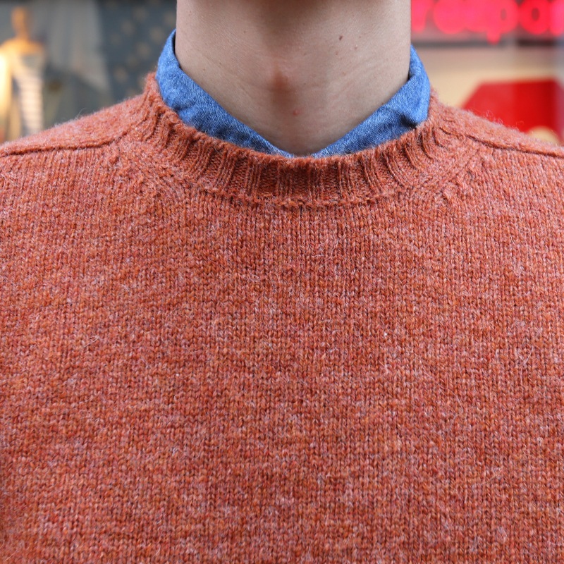 Jamieson's/����ߥ��� CREW NECK SWETER ELBOW PATCH