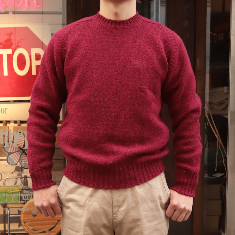 Jamieson's/����ߥ��� CREW NECK SWETER ELBOW PATCH