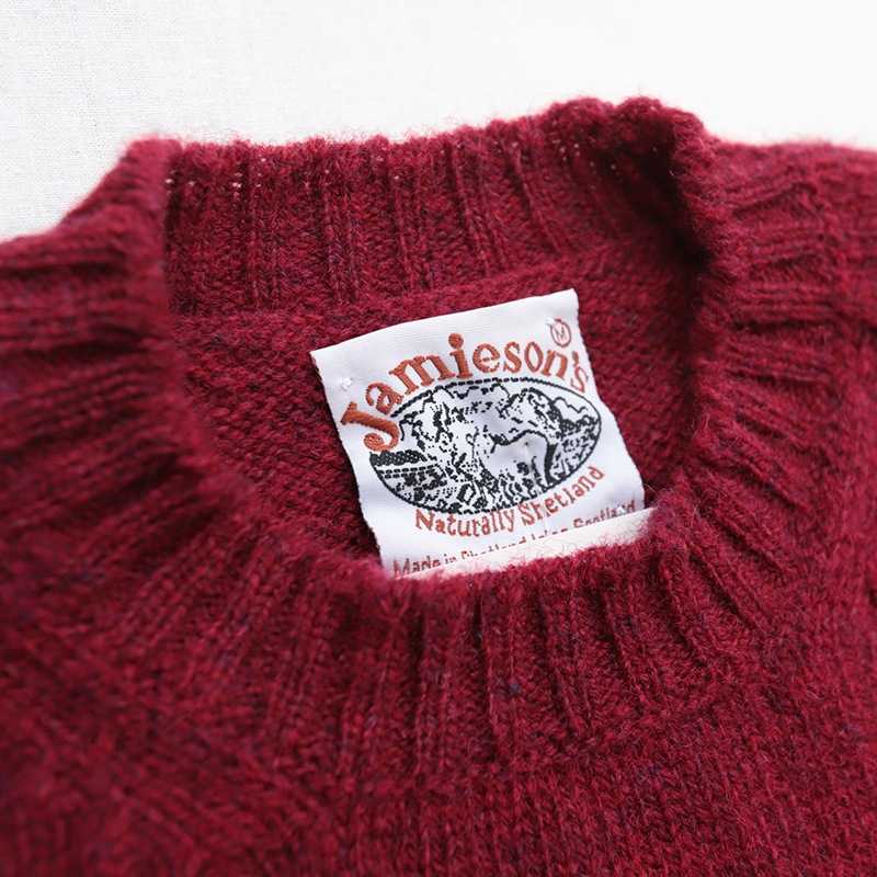 Jamieson's/����ߥ��� CREW NECK SWETER ELBOW PATCH