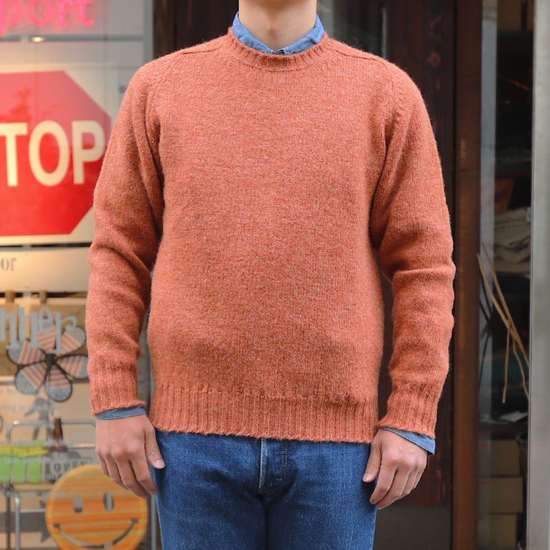 Jamieson's/����ߥ��� CREW NECK SWETER ELBOW PATCH