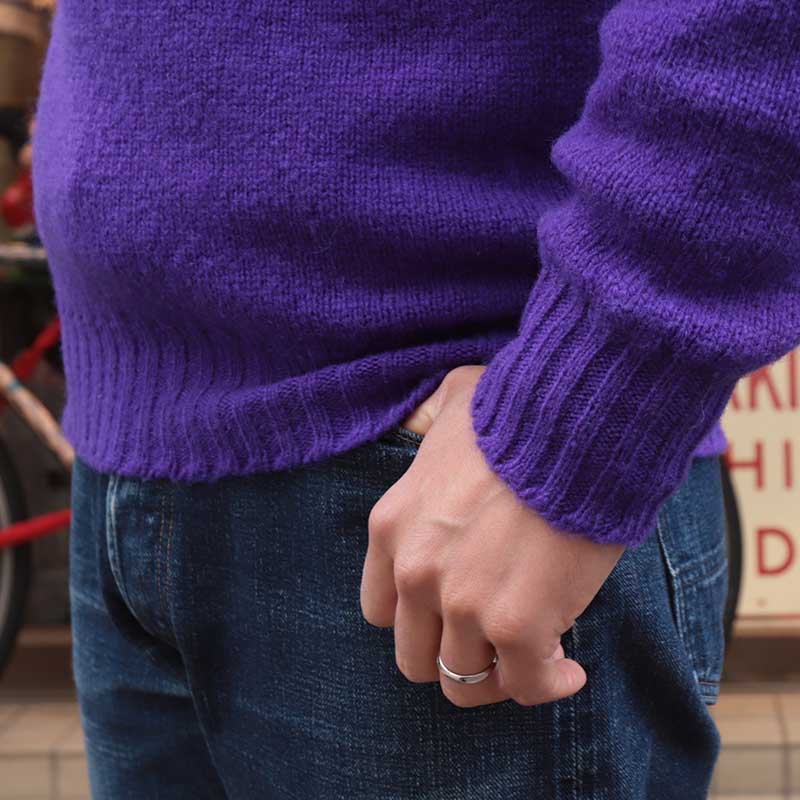 Jamieson's/����ߥ��� CREW NECK SWETER ELBOW PATCH