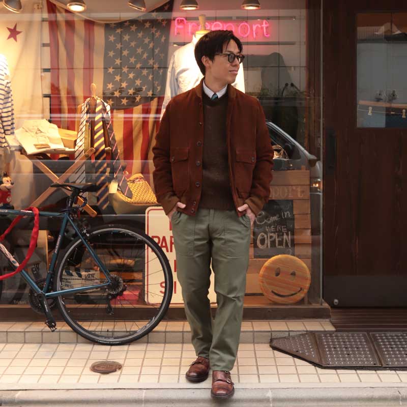 Jamieson's/����ߥ��� CREW NECK SWETER ELBOW PATCH