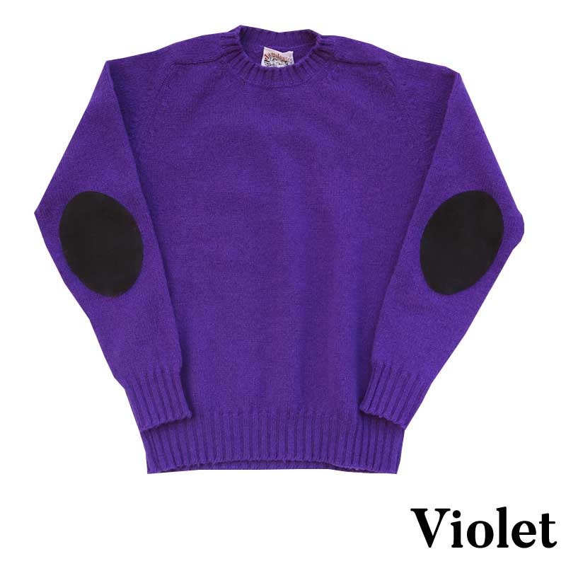 Jamieson's/����ߥ��� CREW NECK SWETER ELBOW PATCH