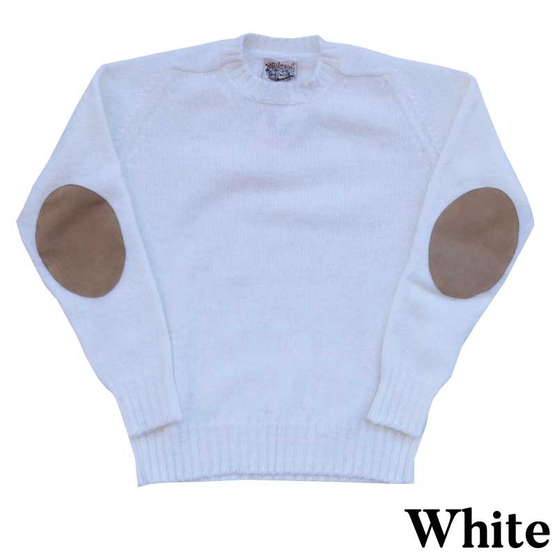Jamieson's/����ߥ��� CREW NECK SWETER ELBOW PATCH