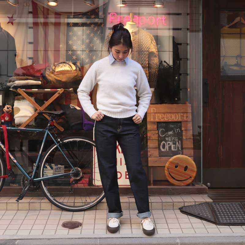 Jamieson's/����ߥ��� CREW NECK SWETER ELBOW PATCH