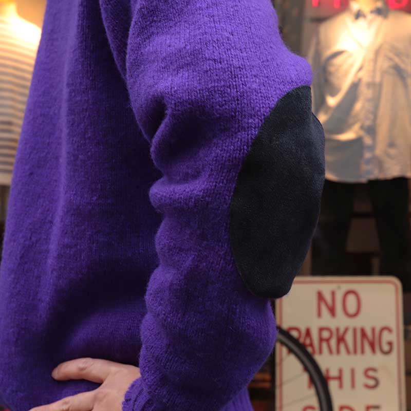 Jamieson's/����ߥ��� CREW NECK SWETER ELBOW PATCH