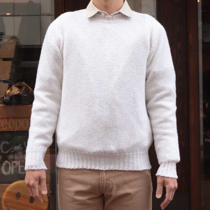 Jamieson's/����ߥ��� CREW NECK SWETER ELBOW PATCH