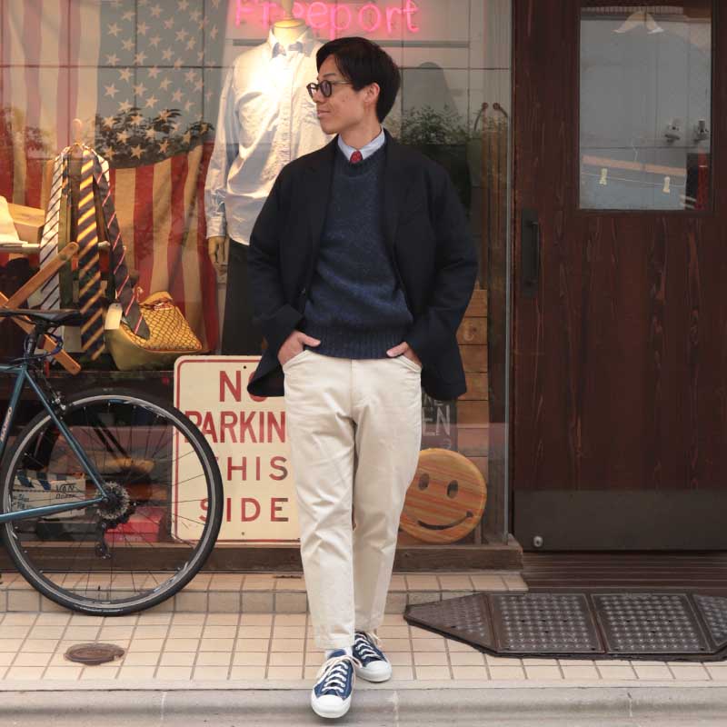 Jamieson's/����ߥ��� CREW NECK SWETER ELBOW PATCH