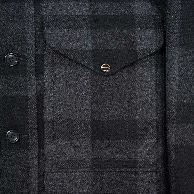 WORKERS/���������Cruiser Jacket WoolMelton Black��Grey