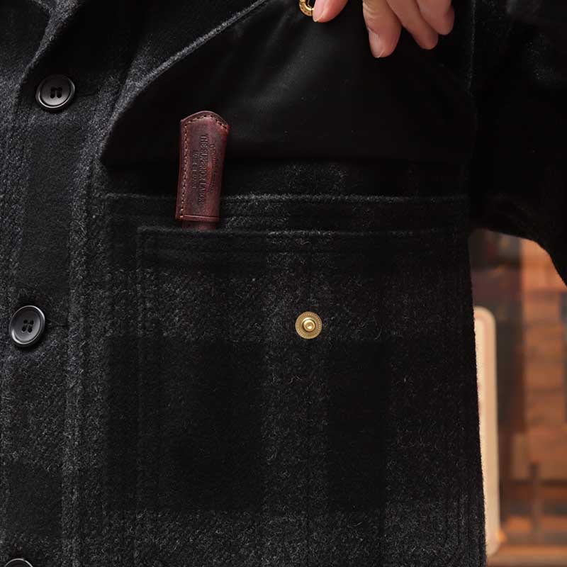 WORKERS/���������Cruiser Jacket WoolMelton Black��Grey