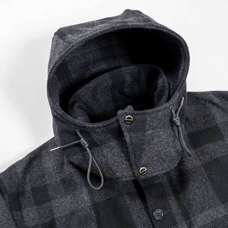 WORKERS/���������Cruiser Jacket WoolMelton Black��Grey