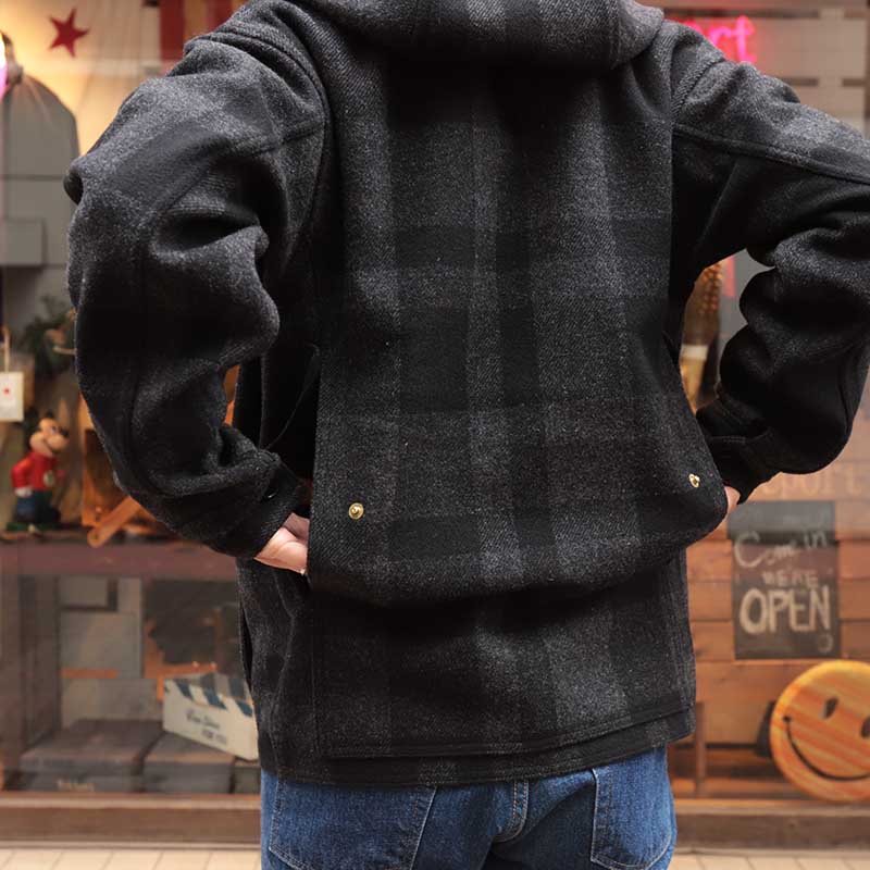 WORKERS/���������Cruiser Jacket WoolMelton Black��Grey