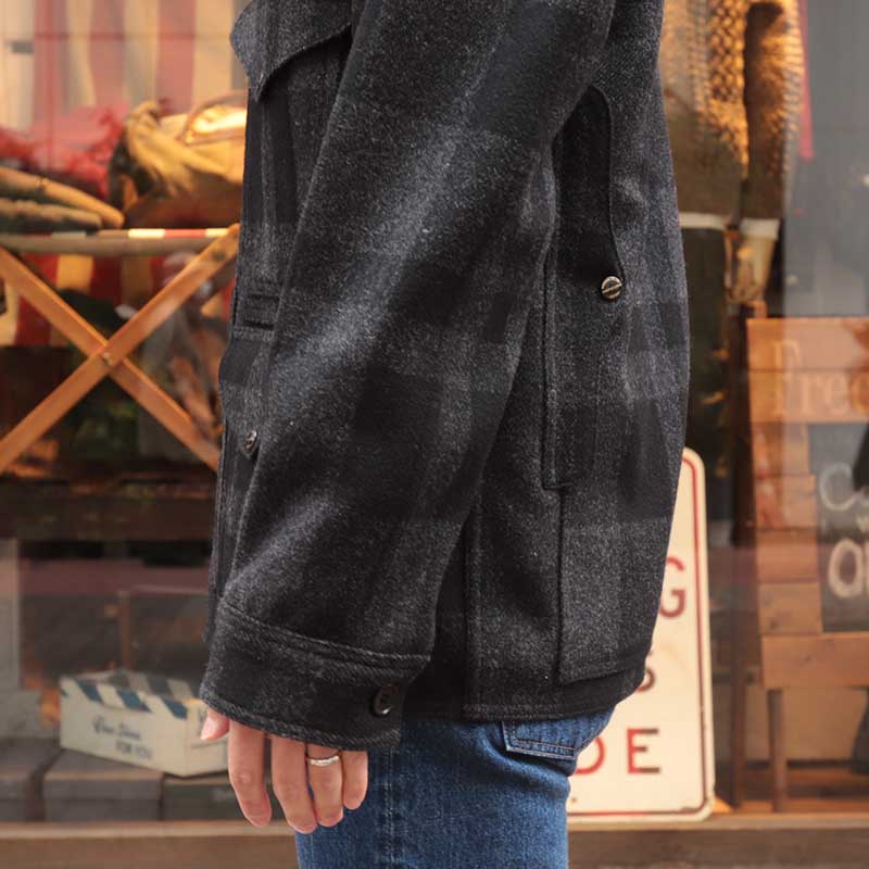 WORKERS/���������Cruiser Jacket WoolMelton Black��Grey