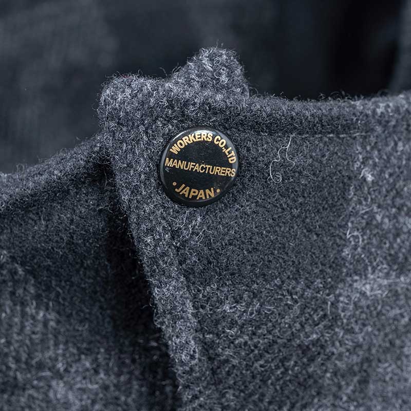 WORKERS/���������Cruiser Jacket WoolMelton Black��Grey
