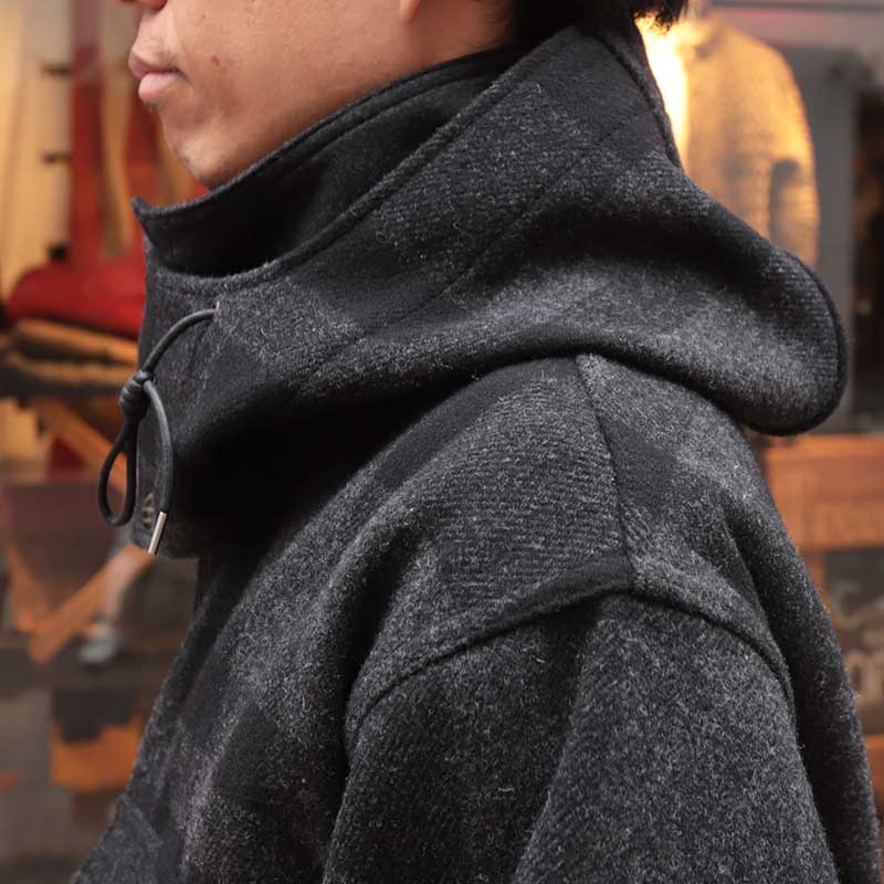 WORKERS/���������Cruiser Jacket WoolMelton Black��Grey