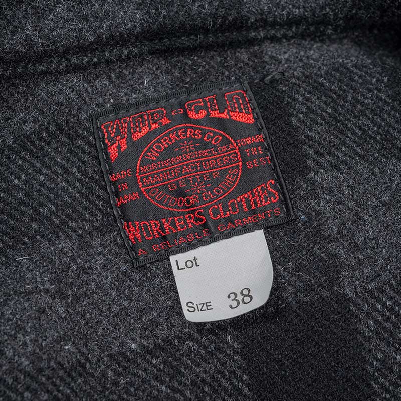WORKERS/���������Cruiser Jacket WoolMelton Black��Grey