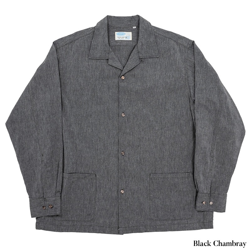 WORKERS/ Open Collar Shirt Chambray