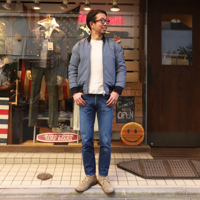 Crescent Down Works /쥻ȥ CHAMBRAY BOMBER JACKET