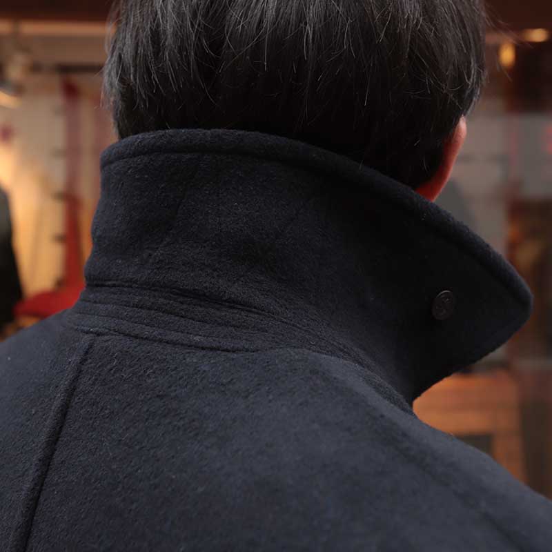 GLOVERALL /�������С�������CHURCHILL PEACOAT NAVY BLACKWATCH