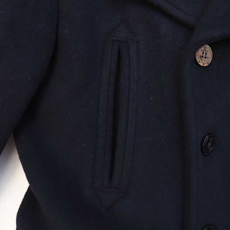 GLOVERALL /�������С�������CHURCHILL PEACOAT NAVY BLACKWATCH