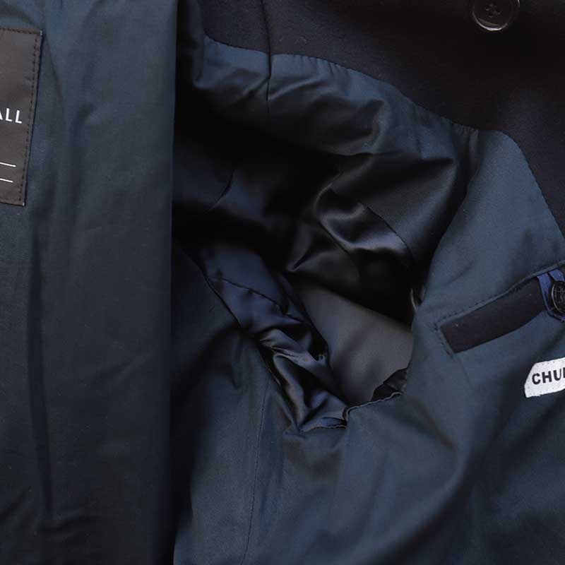 GLOVERALL /�������С�������CHURCHILL PEACOAT NAVY BLACKWATCH