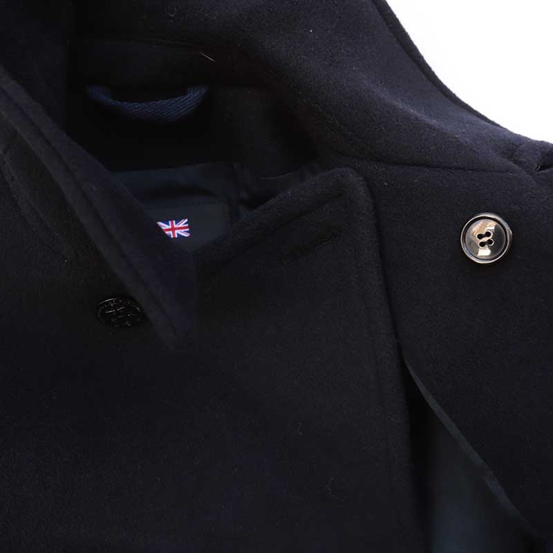 GLOVERALL /�������С�������CHURCHILL PEACOAT NAVY BLACKWATCH