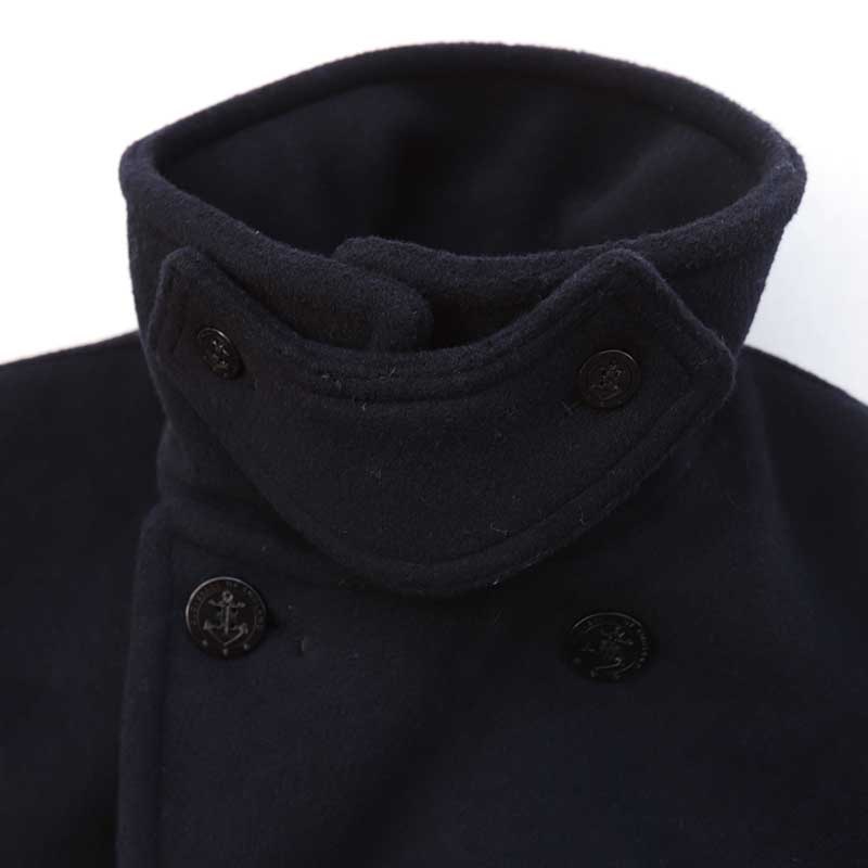 GLOVERALL /�������С�������CHURCHILL PEACOAT NAVY BLACKWATCH