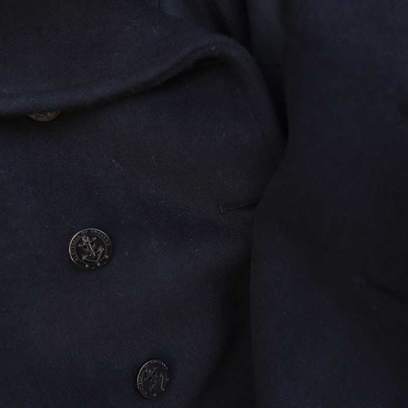 GLOVERALL /�������С�������CHURCHILL PEACOAT NAVY BLACKWATCH